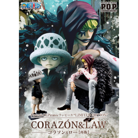 One Piece Corazón & Trafalgar Law Portrait of Pirates Limited Edition Megahouse