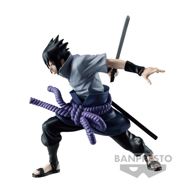 Action Figure Sasuke Uchiha Genin Anime Naruto Clássico 25cm