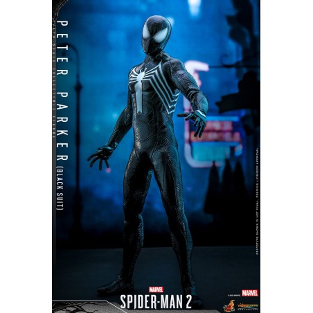 Spider-Man 2 Peter Parker (Black Suit) Movie Masterpiece Video Game Hot Toys