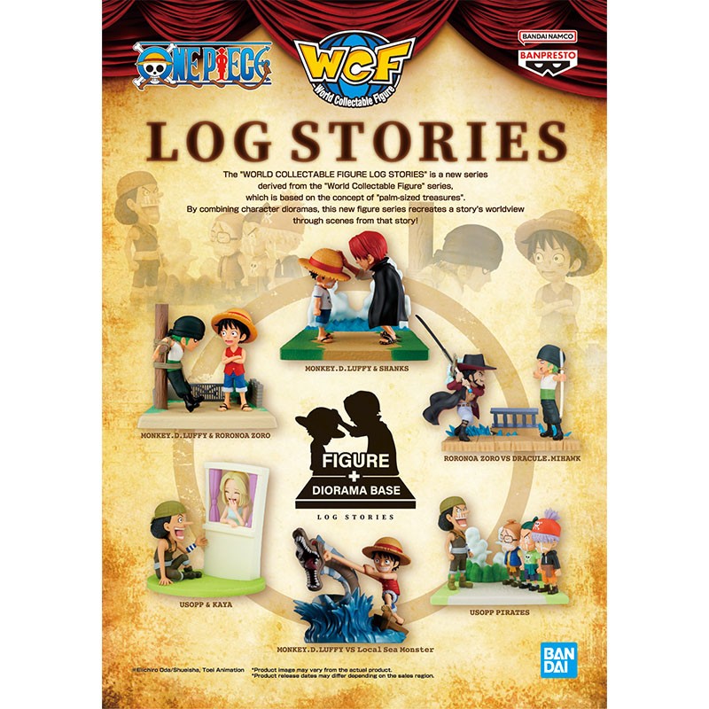 One Piece Luffy & Roronoa Zoro WCF Log Stories figure, Banpresto