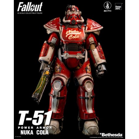 Fallout T-51 Power Armor Nuka Cola 1/6 Sixth ThreeZero