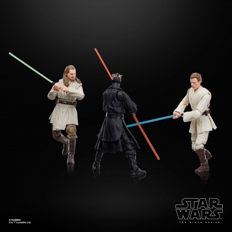 Star Wars Episode I Qui-Gon Jinn & Obi-Wan Kenobi & Darth Maul The Black Series Hasbro