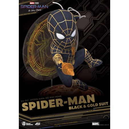 Spider-Man: No Way Home Spider-Man Black & Gold Suit Egg Attack Beast Kingdom Toys