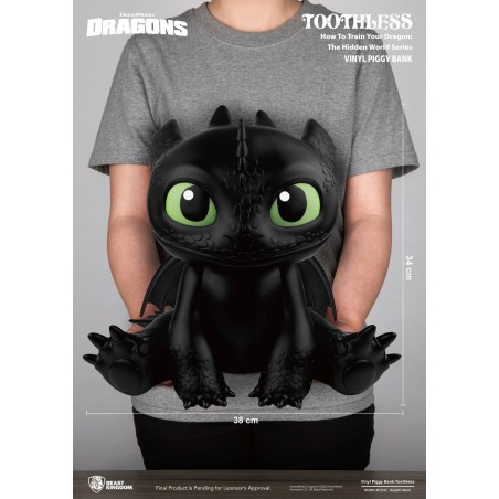 How To Train Your Dragon Toothless Piggy Vinyl Bank Beast Kingdom Toys