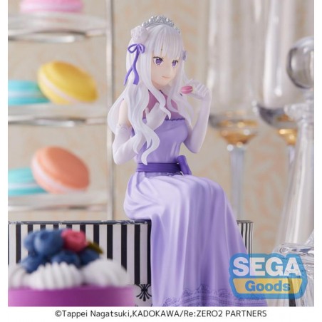 Re:ZERO -Starting Life in Another World Emilia Perching (Dressed Up Party Ver.) PM Figure Sega 7