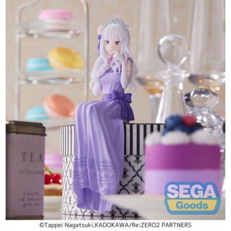 Re:ZERO -Starting Life in Another World Emilia Perching (Dressed Up Party Ver.) PM Figure Sega 6